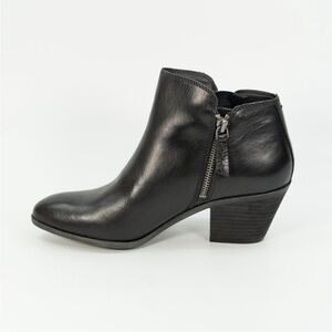FRYE Judith Zip Bootie Leather Black Ankle Zip Boot Womens 3471738-BLK size 10